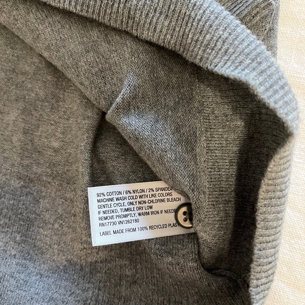 Brand New MERONA Women's Gray Cardigan Sweater, Size Large - Picture 2 of 2